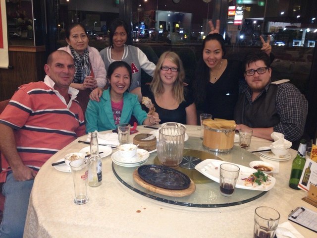 Fred, Mum, Nquyen, Quyen, ich, Ruby und Julian