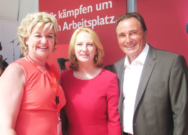 SPÖ-Einigkeit in Sachen S7: Lucia Salber, Doris Bures und Helmut Bieler (v.l.)