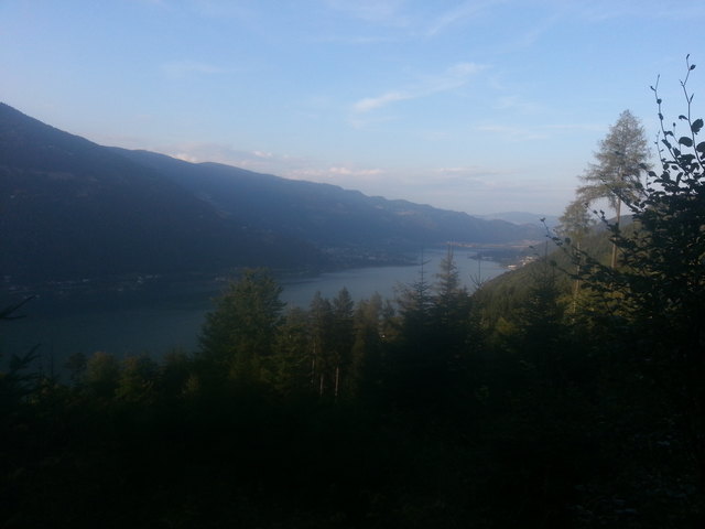 Blick von den Ossiacher Tauern Richtung Ossiach