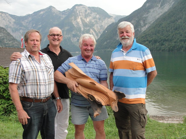 Erich Klackl, Bürgermeister Peter Ellmer, Josef Wagner und Gerhard Fluch.
