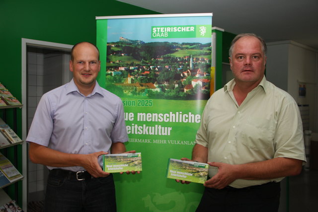 Für mehr soziale Fairness: Gerald Sapper und Johann Hartinger vom ÖAAB.