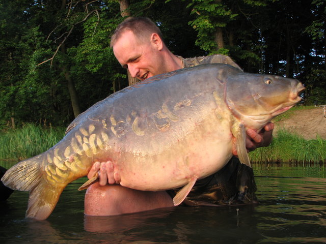 Rekordfischer Werner Kienast aus Grund landete am Schlossteich in Riegersburg diesen kapitalen Sommerbullen-Fang mit satten 25,2 kg.