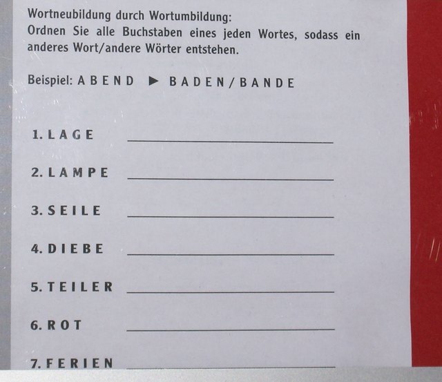 Kleine Übung fürs Gehirn