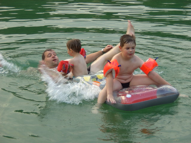 ups - das ging mal schief - und ab ins wasser