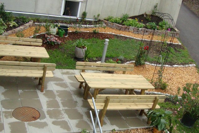 Viele Sinneseindrücke für die Bewohner bietet der Garten der Sinne im Betreuten Wohnen in Kumberg.