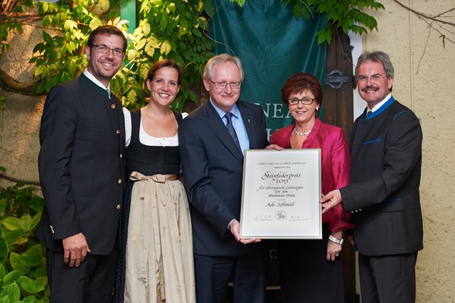 Emmerich H. Knoll, Anja Knoll, Adi Schmid, Margit Schmid, Landesrat Karl Wilfing