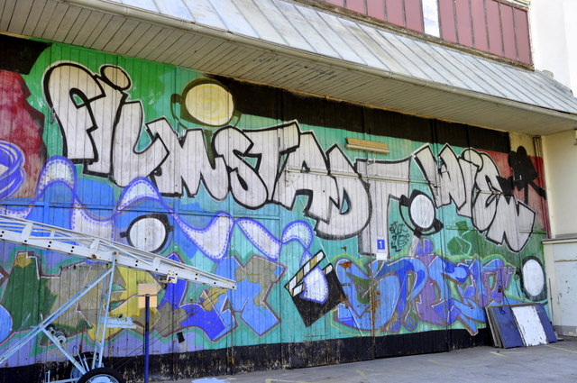 Graffiti Kunst am Filmgelände
