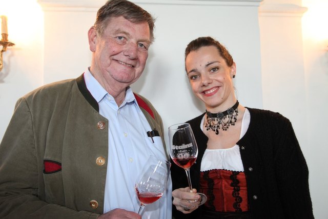 Kurt Nikodem-Eichenhardt mit Tochter und "Kernölamazone" Gudrun