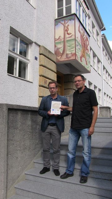 Bgm. Dr. Wolfgang Jörg (li). und regioL-Geschäftsführer Gerald Jochum.