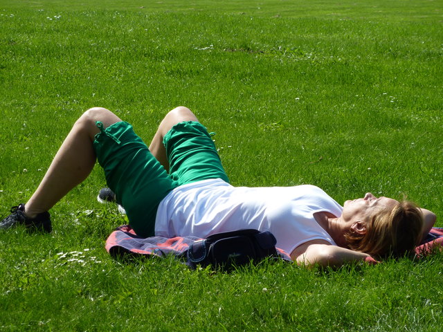 Ruhepause im Donaupark