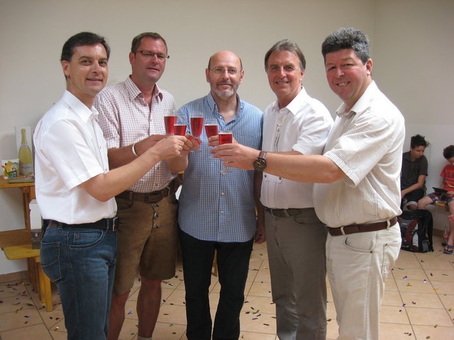 Bgm. Wolfgang Dolesch, LAbg. Siegfried Tromaier, Bgm. Gerhard Wolf, LAbg. Vzbgm. Wolfgang Böhmer, Vzbgm. Hans Hammer