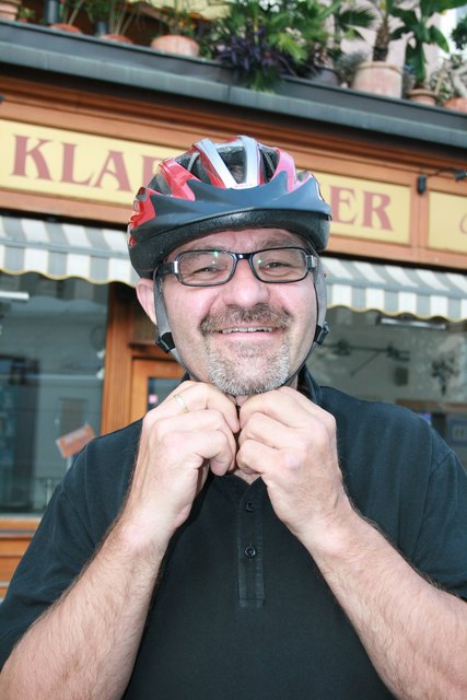 Aus Sicherheitsgründen darf der Radhelm natürlich nicht fehlen!