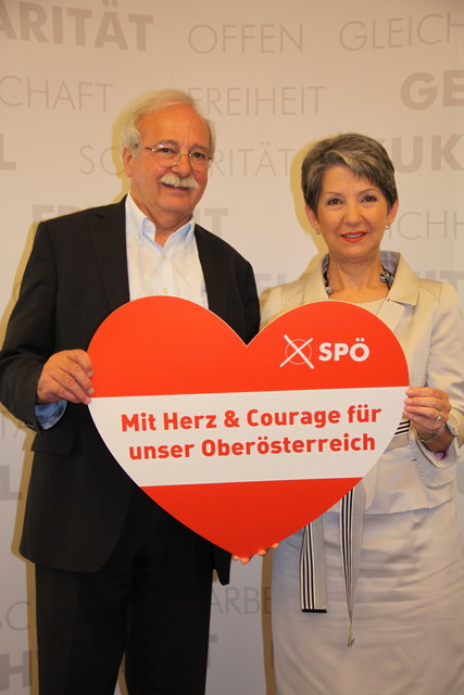 Josef Ackerl und Barbara Prammer. | Foto: SPÖ OÖ