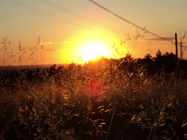 Sonnenuntergang in Segovia