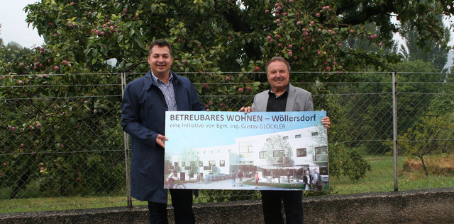 v.l.n.r.: Bgm. Ing. Gustav Glöckler und NR Johann Rädler