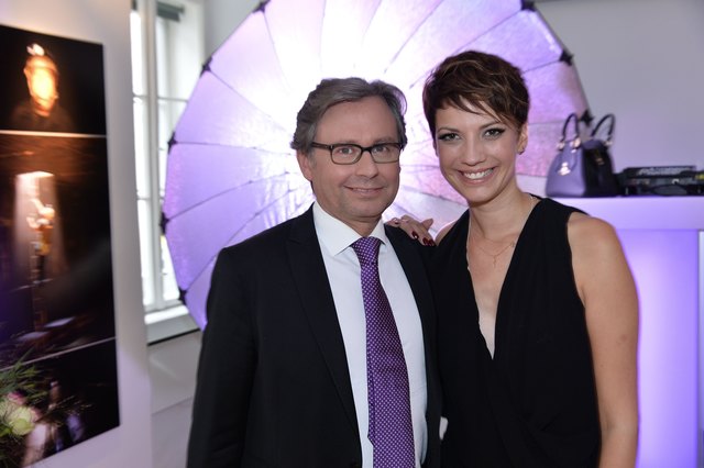 ORF Generaldirektor Alexander Wrabetz mit der Gastgeberin. | Foto: Christian Jobst