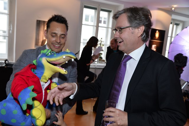 Magier Tricky Niki und ORF Generaldirektor Alexander Wrabetz | Foto: Christian Jobst