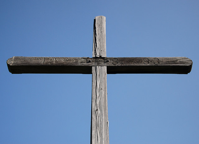 Holzkreuz auf der Spiduralpe