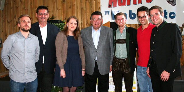 US Senator Marc R. Pacheco (mitte) bei seinem Besuch in St. Margarethen a.d. Raab. | Foto: Bianca Scharler