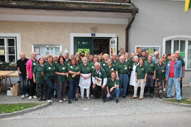 Das Team der Vereinsmitglieder und freiwilligen Helfer rund um Obmann Günther Puffer