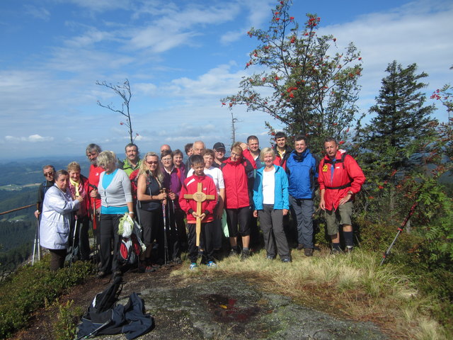 Die Yspertaler Wallfahrergruppe mit Walter Schlager