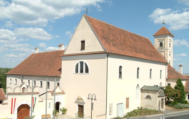 Die Klosterkirche Maria Heimsuchung in Güssing, erbaut 1643.