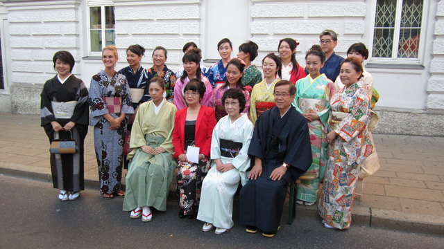 4. Japantag in Ottakring: Die TeilnehmerInnen der Kimono-Show
