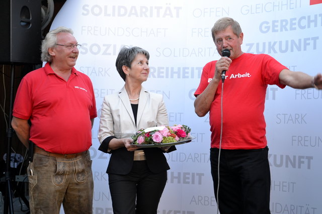 Gastgeber Bürgermeister Stefan Fuchs (li.) freute sich über den Besuch von Barbara Prammer.