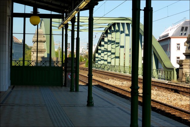 Ein Blick über die Brücke, Richtung Gersthof