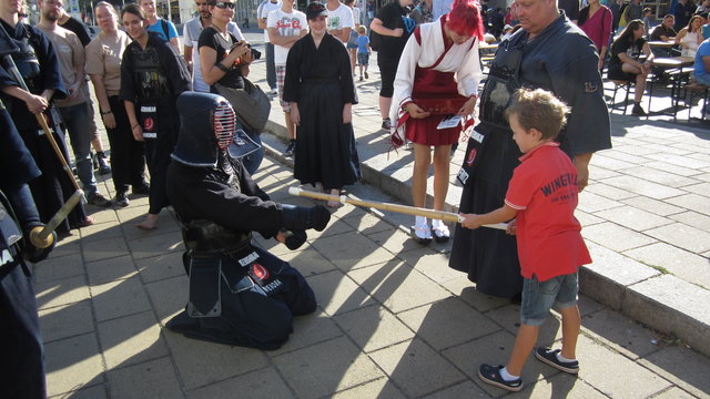 ... oder erst Nachwuchs-Samurai, ...