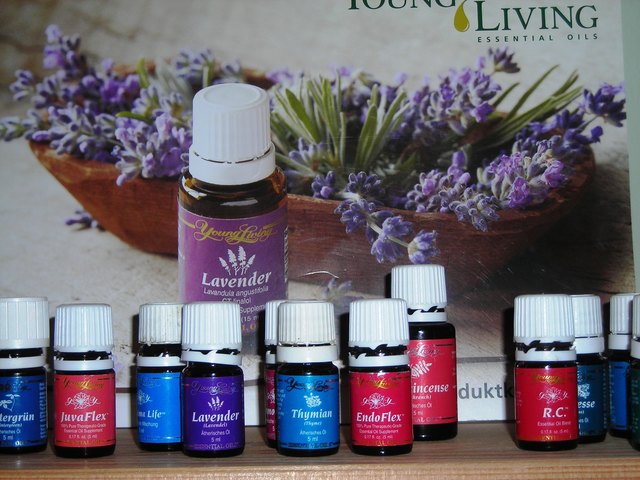 Young Living Öle werden im Raum vernebelt