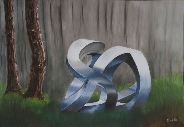 Gegensätze lautet der Titel der Ausstellung des "Schlossherrn" von St. Peter/Au. | Foto: Bräu