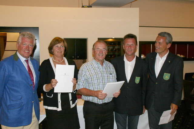 Engelbert Lainer-Wartenberg, Ilse Wedberg , Heinz Nedelko, Reinhold Mayer und Friedrich Kaltenbrunner (v. l.). | Foto: Gasteiner