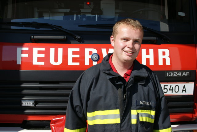 Andreas Dutzler ist nur einer der vielen Freiwilligen bei den Feuerwehren im Lande, die ehrenamtlich tätig sind.