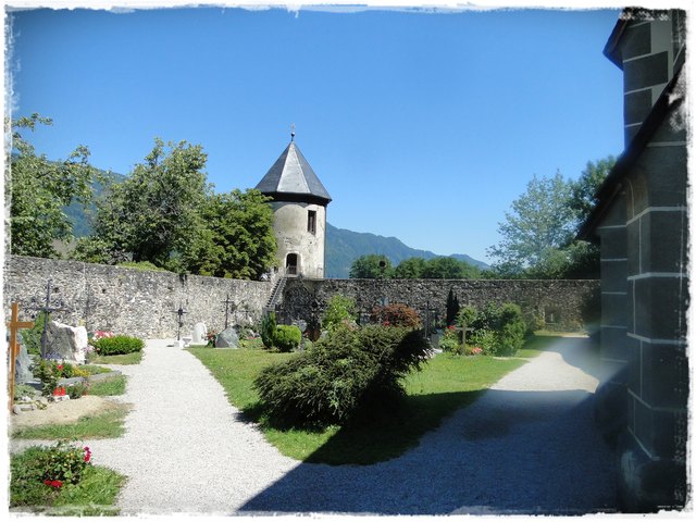 Seeseitige Wehrmauer mit Wehrturm