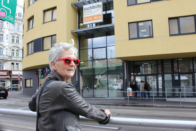 Susanne Jerusalem (Grüne) kennt die Engstelle vor der Drogenberatungsstelle.
