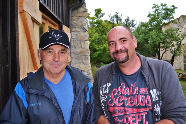 Gustav Knaus (li) und Christian Wagner gehörten zu den ersten Gästen.