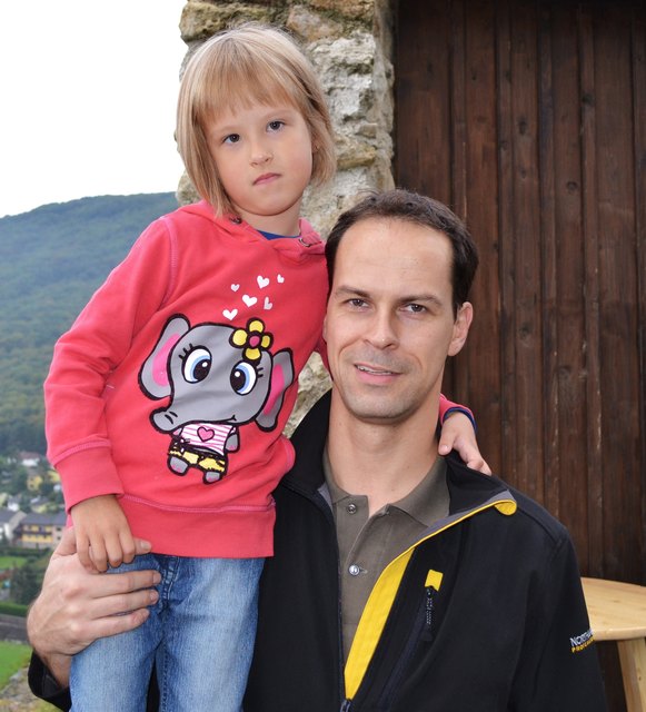 Alex und Töchterchen Alina traf man ebenfalls bei der Burgvogt-Schenke.