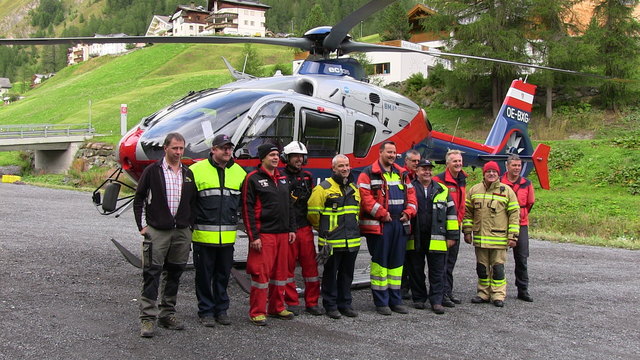 Die Kommandanten der Organisationen der grenzüberschreitenden Übung