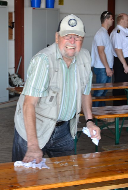 Obmann Josef Hübsch ist bei den Vorbereitungen kaum zu bremsen