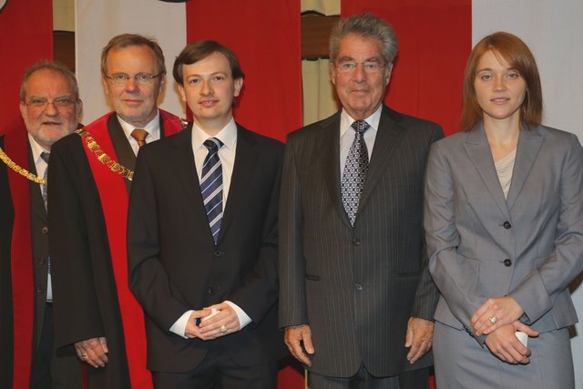 Clemens Rektor Bundespräsident ehrt Promovenden der JKU - Linz