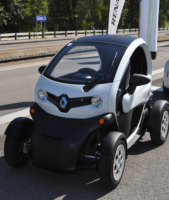 Elektro-und Hybrid Autos waren ebenfalls Thema...