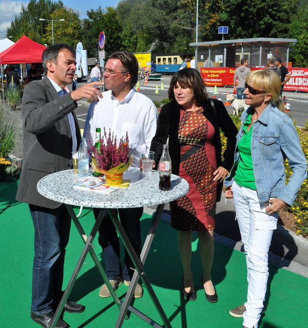 SPÖ und GrünpolitikerInnen im Gespräch