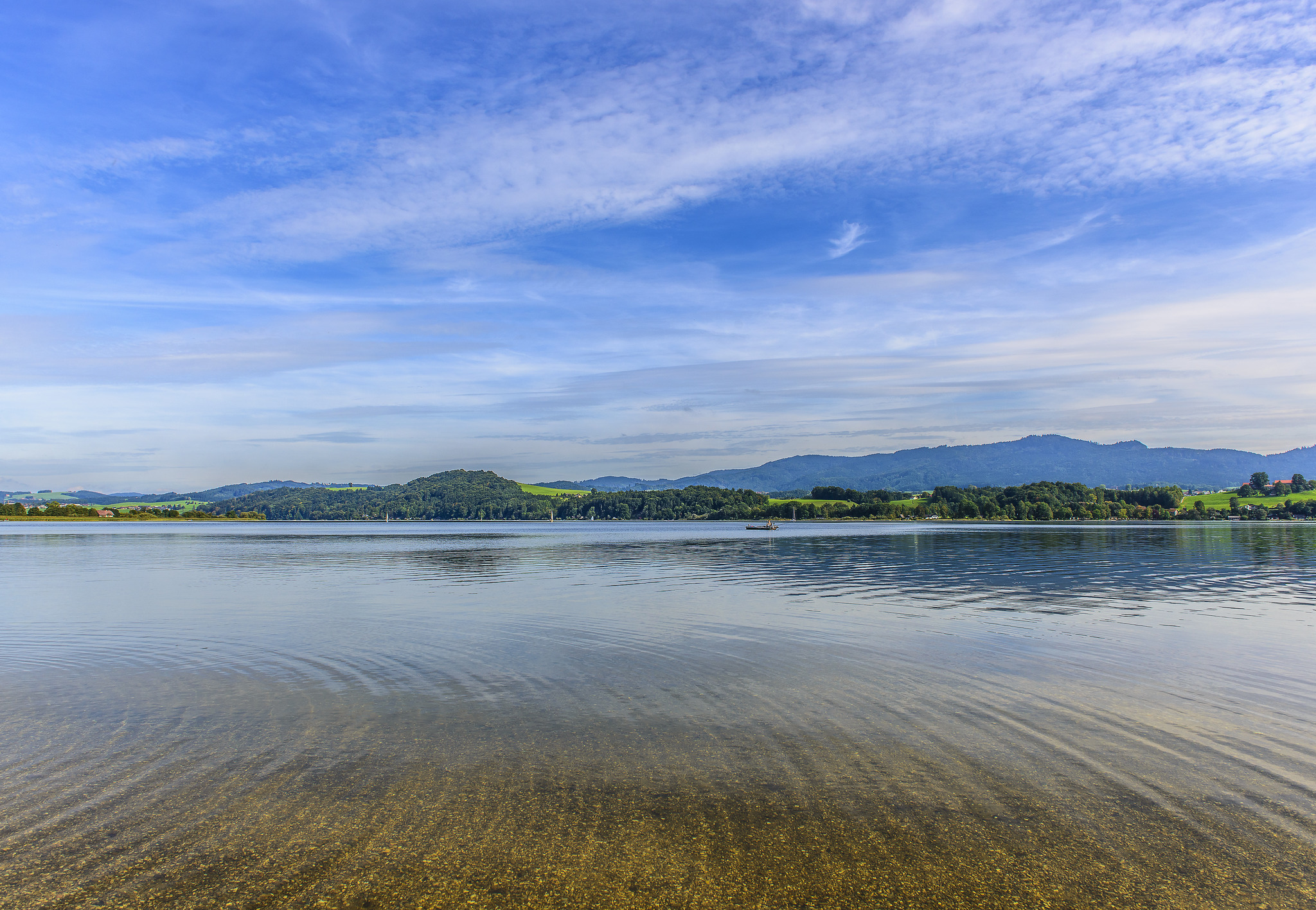Blick über den Wallersee SalzburgStadt
