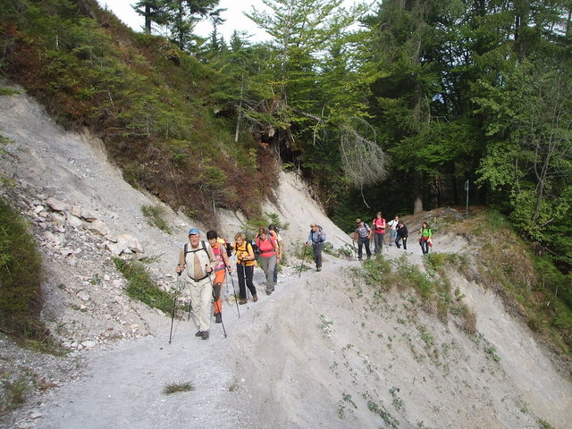 Viele wege führten zur Bertahütte Klaus Dalmatiner ging mit seiner Gruppe über die Rossalm und slowenische Hütte | Foto: Gabriel
