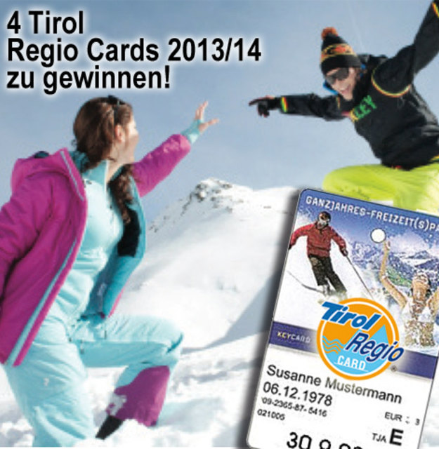 Der Winter kann kommen – mit der Regio Card stehen die Tore ur Freizeitwelt im Tiroler Oberland offen.