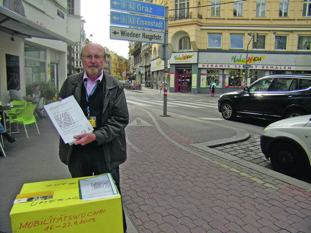 Wieden: Eine Bürgerinitiative sammelt Lösungen für die gefährliche Kreuzung bei der Operngasse/Schleifmühlgasse. Der Bezirk prüft drei Varianten.