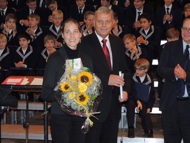 Marina Ragger bei der Preisverleihung in Freiberg (Deutschland)