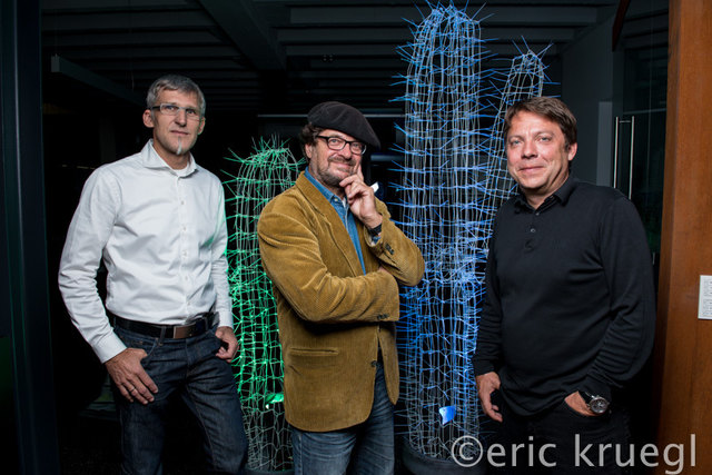 Andreas Fiereder, Christoph Luckender und Christian Stummer (v.r.) sind für das Lichtfest verantwortlich. | Foto: Eric Krügl