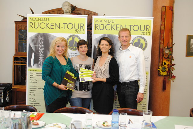 Rückentour mit Martina Kies, Sabine Steinauer, Sonja Gumhold und Arnold Walter Huber. | Foto: Prinz